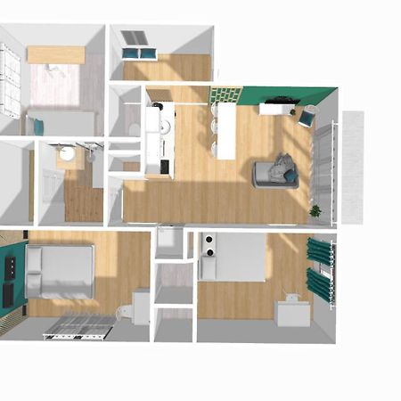 Home Ganusha Cosy 3 Chambres Parking Gratuit Balcon Grenoble Bagian luar foto