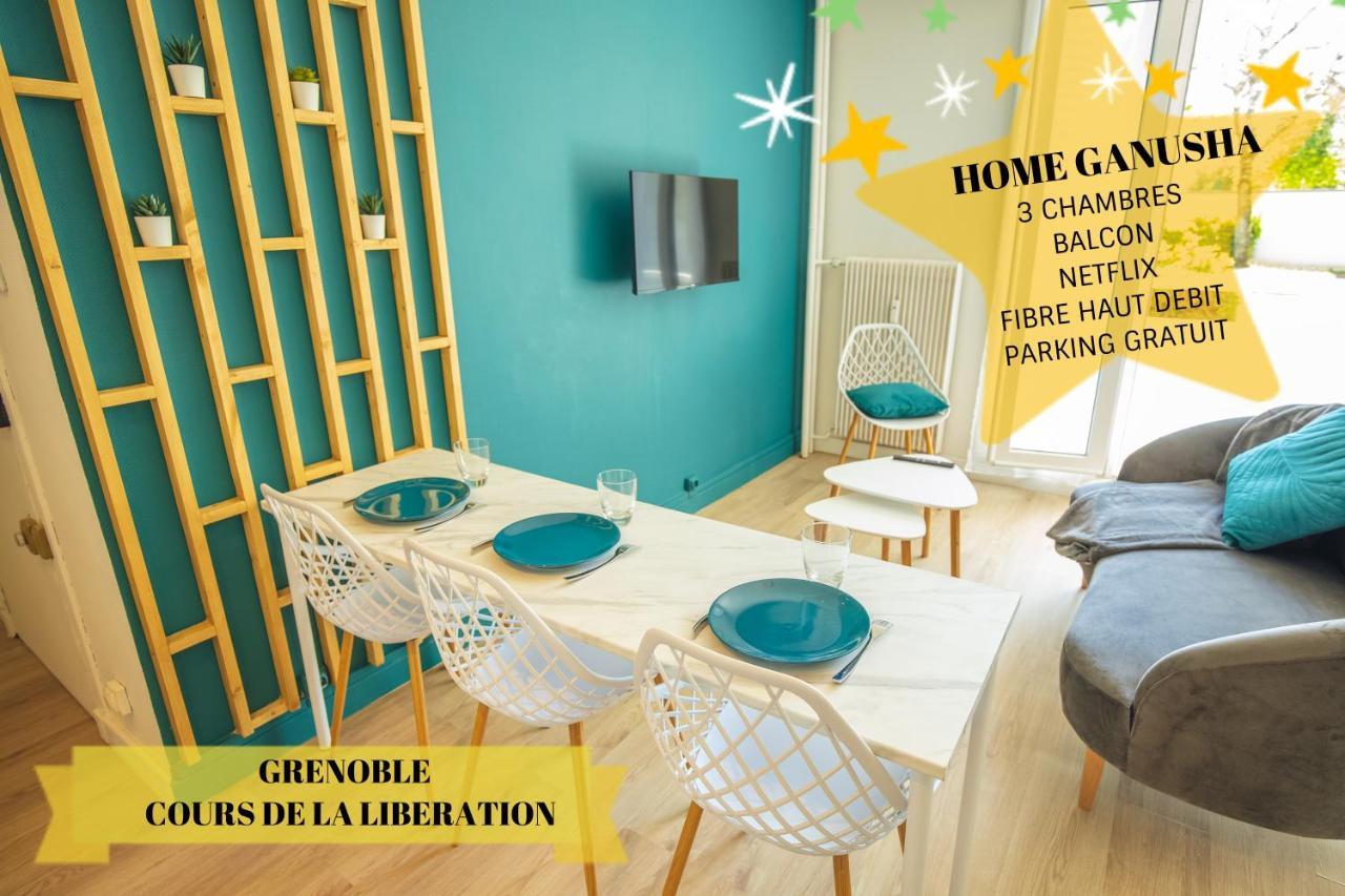 Home Ganusha Cosy 3 Chambres Parking Gratuit Balcon Grenoble Bagian luar foto